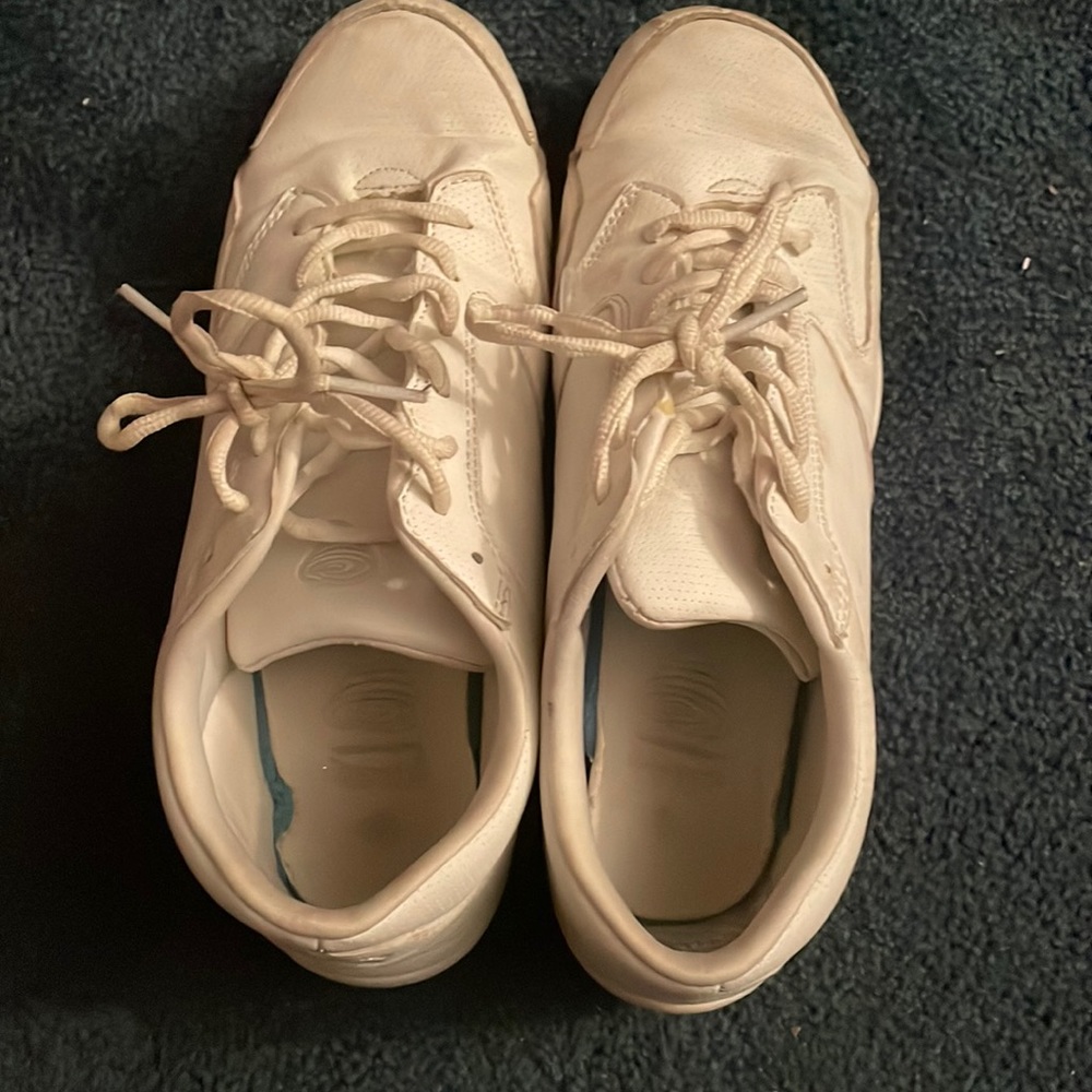 cheer shoes, while, women’s size 8.5
